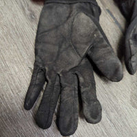 Cloth Riding Gloves *gc/fair, v.dirty, faded, hair, frays, snags
