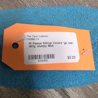 Pr Fleece Stirrup Covers *gc, hair, dirty, clumpy
