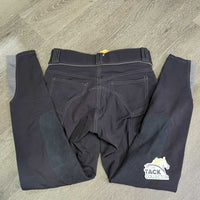 Euro Seat Breeches *gc, seam puckers, stains?spots, v.faded, rubs, pills, curled inner waist, pilly lining
