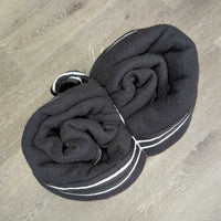 Full Neck Fleece Cooler, "Amberlea Meadows Champion", tail *gc, pilly, hair, unstitched, mnr weak velcro, dirt
