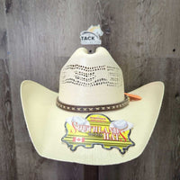 Straw Western Hat, tag *new
