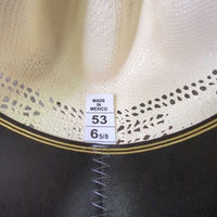 Straw Western Hat, tag *new
