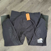 Euro Seat Breeches *gc, seam puckers, seat rubs & pills, dry & peeling stickies
