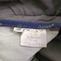 Euro Seat Breeches *gc, seam puckers, seat rubs & pills, dry & peeling stickies

