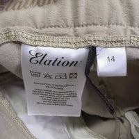 JUNIORS Euro Seat Breeches *gc, seam puckers, stretched & puckered knees & seat
