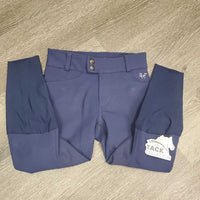 JUNIORS BOYS Euro Seat Breeches *vgc, mnr button rubs, dirt & seam stains
