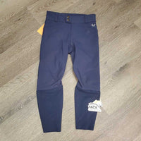 JUNIORS BOYS Euro Seat Breeches *vgc, mnr button rubs, dirt & seam stains
