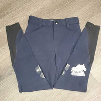 JUNIORS Boys Euro Seat Breeches *gc, mnr rubs/pills, stain?dirt, discolored & faded stickies
