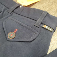 JUNIORS Boys Euro Seat Breeches *gc, mnr rubs/pills, stain?dirt, discolored & faded stickies
