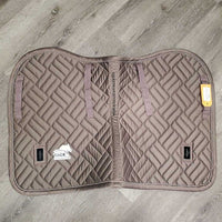 Quilt Satin Jumper Pad, 1x piping *vgc, clean, hair, mnr faded, rubs, pills, puckers, threads, snag?
