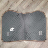 Quilt Satin Jumper Pad, 1x piping *vgc, clean, hair, mnr faded, rubs, pills, puckers, threads, snag?
