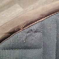 Quilt Satin Jumper Pad, 1x piping *vgc, clean, hair, mnr faded, rubs, pills, puckers, threads, snag?
