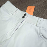 Euro Seat Breeches *gc, stains, seam puckers, older, puckered?shrunk, dingy?
