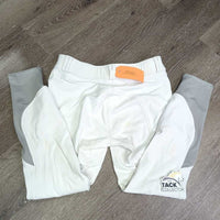 Euro Seat Breeches *gc, stains, seam puckers, older, puckered?shrunk, dingy?
