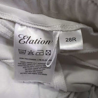 Euro Seat Breeches *gc, stains, seam puckers, older, puckered?shrunk, dingy?
