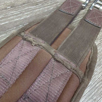 Nylon Web & Memory Foam Girth, 2x els, D Ring *gc/fair, dirty, rubs, holey edges, hairy, smells
