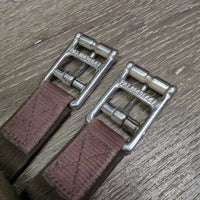 Nylon Web & Memory Foam Girth, 2x els, D Ring *gc/fair, dirty, rubs, holey edges, hairy, smells
