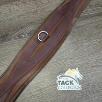 Nylon Web & Memory Foam Girth, 2x els, D Ring *gc/fair, dirty, rubs, holey edges, hairy, smells
