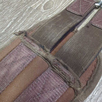 Nylon Web & Memory Foam Girth, 2x els, D Ring *gc/fair, dirty, rubs, holey edges, hairy, smells
