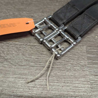 Nylon Web & Memory Foam Girth, 2x els, D Ring *gc/fair, dirty, rubs, holey edges, hairy, smells
