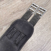 Nylon Web & Memory Foam Girth, 2x els, D Ring *gc/fair, dirty, rubs, holey edges, hairy, smells

