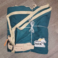 Hvy Cotton Stable Sheet, 2 legs *gc, hairy, dirt, stains, mnr faded, threads, shrunk, pills, rubs
