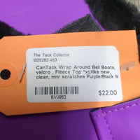Wrap Around Bell Boots, velcro , Fleece Top *xc/like new, clean, mnr scratches

