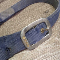 Thick Nylon Halter *fair, dirt, stains, frays, faded, rubs, older, torn holes, unstitched end
