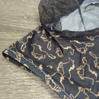 Lycra & Mesh Fly Mask, ears, container *like new
