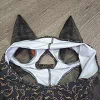 Lycra & Mesh Fly Mask, ears, container *like new
