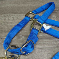 Thick Nylon Halter, adj, snap & Nylon Lead Rope *new, 0 tags
