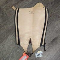Leather Half Chaps, Back Zippers, bag *xc, clean, mnr dirt, rubs & stains
