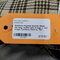 Keyhole Quarter Sheet, tail, bag *xc/like new, 0 tags, v. mnr snags
