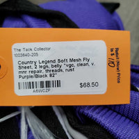 Soft Mesh Fly Sheet, 2 legs, belly *vgc, clean, v. mnr repair, threads, rust
