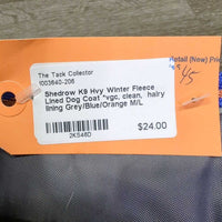 Hvy Winter Fleece Lined Dog Coat *vgc, clean, hairy lining
