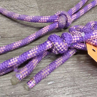 Stiff Thick Nylon Rope Halter, wrapped noseband *gc, rubs, dirty, threads, stains
