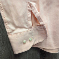 LS Show Shirt, 2x Button Collars *gc, mnr pills, rubs & seam puckers, older, pits

