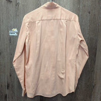 LS Show Shirt, 2x Button Collars *gc, mnr pills, rubs & seam puckers, older, pits
