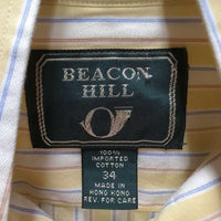LS Show Shirt, 2x Velcro Collars *gc, seam puckers, rubs, crinkled collar, mnr undone seam stitching, older
