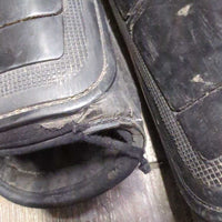 Closed Hind Boots, velcro *gc/fair, residue, scrapes, torn binding, lining: v.rubbed, holey & dirt/residue
