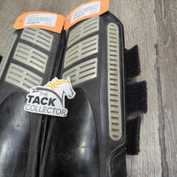 Closed Hind Boots, velcro *gc/fair, residue, scrapes, torn binding, lining: v.rubbed, holey & dirt/residue
