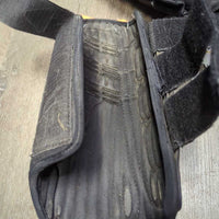 Closed Hind Boots, velcro *gc/fair, residue, scrapes, torn binding, lining: v.rubbed, holey & dirt/residue

