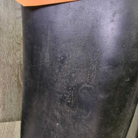 JUNIORS Lined Tall Rubber Riding Boots *gc, scratches, rubs, mnr dirt
