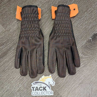 Pr Thick/Winter Leather Riding Gloves *vgc, clena, rubs, scrapes

