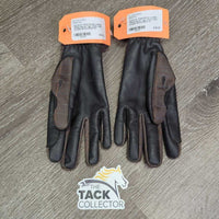 Pr Thick/Winter Leather Riding Gloves *vgc, clena, rubs, scrapes
