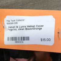 Velvet & Lycra Helmet Cover *vgc/xc, clean
