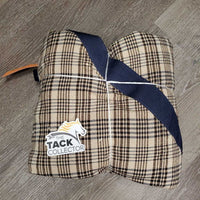 Hvy Cotton Stable Sheet *vgc, clean, 0 legs/tail, mnr hair, dirt, stains, rubs repairs, threads, shavings
