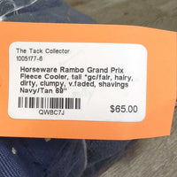 Fleece Cooler, tail *gc/fair, hairy, dirty, clumpy, v.faded, shavings

