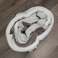 Hvy Fleece Cooler, tail *vgc, clean, mnr hair, dirt, pills, stains
