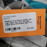 Hvy Fleece Cooler, tail *vgc, clean, mnr hair, dirt, pills, stains
